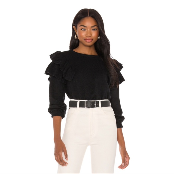 1. State Sweaters - NWT 1.STATE Ruffled Sweater